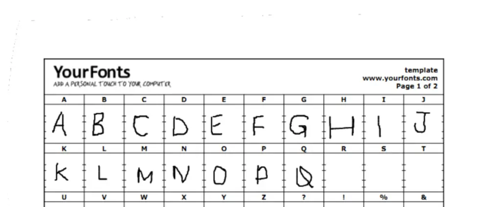 自分の手書き文字からフォントを作成する方法