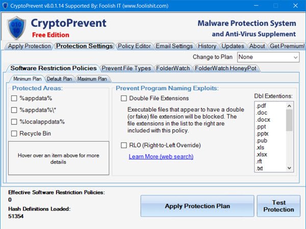 CryptoPrevent レビュー: ランサムウェア攻撃を防止またはブロックする