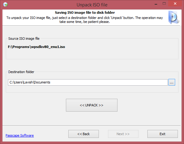 Passscape ISO Burner: Windows PC で ISO ファイルを書き込むためのポータブル ツール