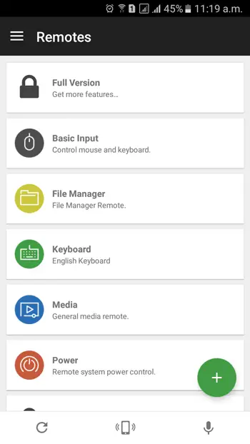 Unified Remote を使用して Windows PC をスマートフォンから制御する
