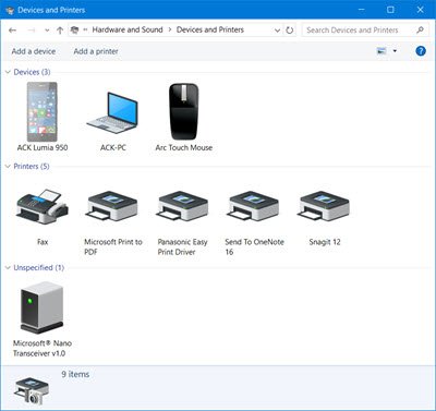 Windows 11/10のデバイスとプリンターにプリンターアイコンが表示されない