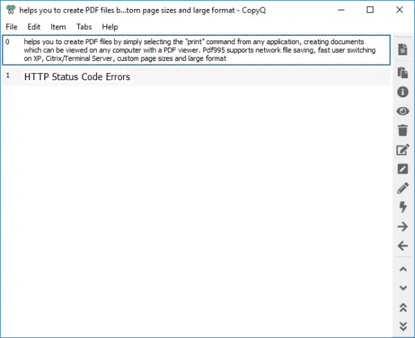 CopyQ は、Windows PC 用の高度なクリップボード マネージャーです