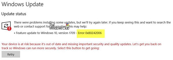 0x80242006 Windows Updateエラーを修正
