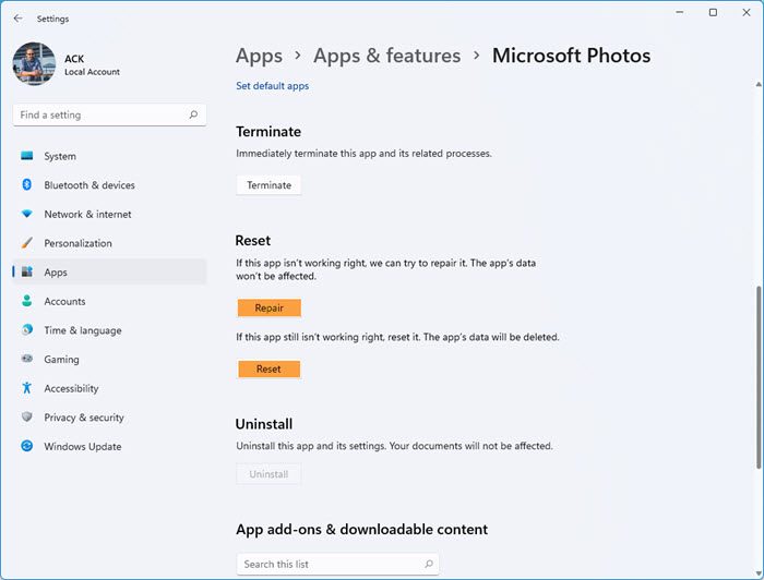 Windows 11/10 で JPG または PNG ファイルを開けない
