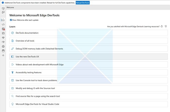 Edge DevTools でプロファイリング セッションを開始中にエラーが発生しました