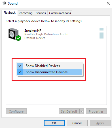Windows 11/10 の再生デバイスにヘッドフォンが表示されない