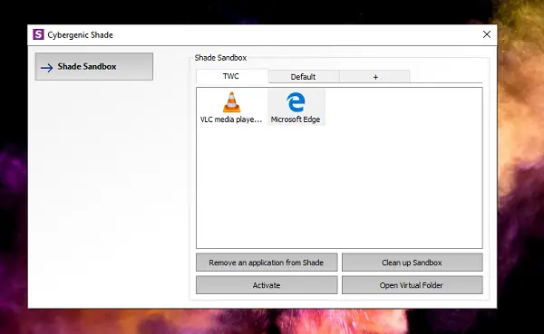 Shade Sandbox を使用すると、Windows 上でアプリケーションをローカルに仮想化できます