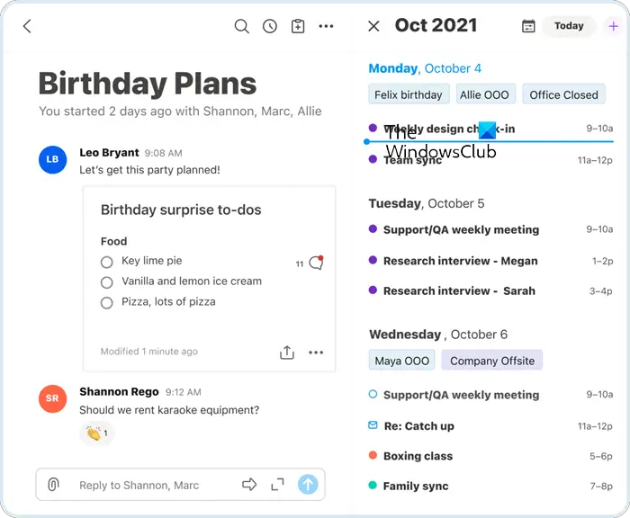 Twobird は、リマインダーとメモを備えた Windows 用の無料電子メール クライアントです