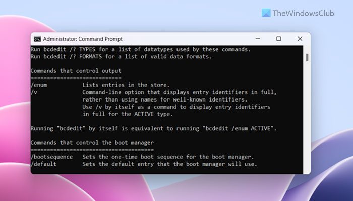 Windows OS のブート構成データ エディター