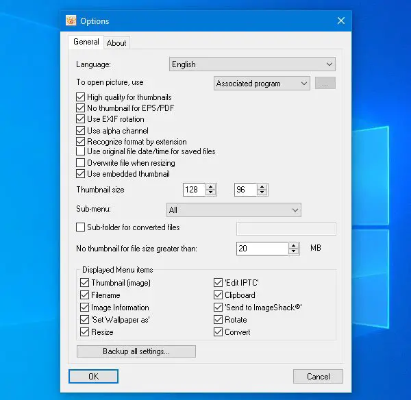 XnShell では、コンテキスト メニューを使用して画像の変換、サイズ変更、回転、編集を行うことができます