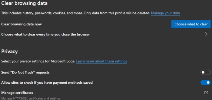 Microsoft Edge で YouTube ビデオが再生されない