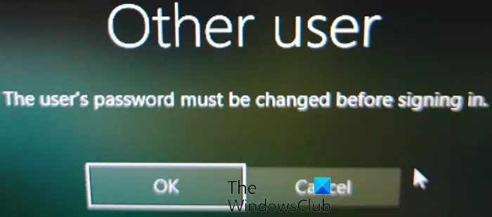 Windows 11/10で次回ログイン時にユーザーにアカウントパスワードの変更を強制する方法