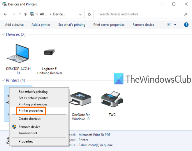 Windows 11/10でプリンターの名前を変更する方法