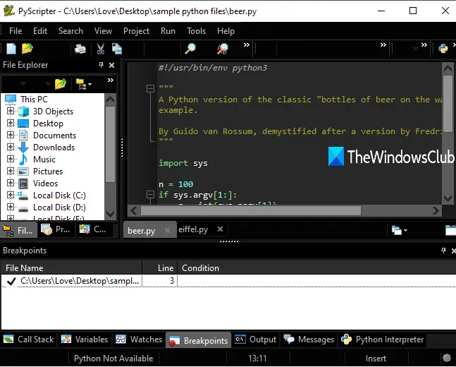 Windows 11/10 で Python PY ファイルを開いて表示する方法