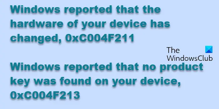0xC004F211、0xC004F213 Windows ライセンス認証エラー [修正]