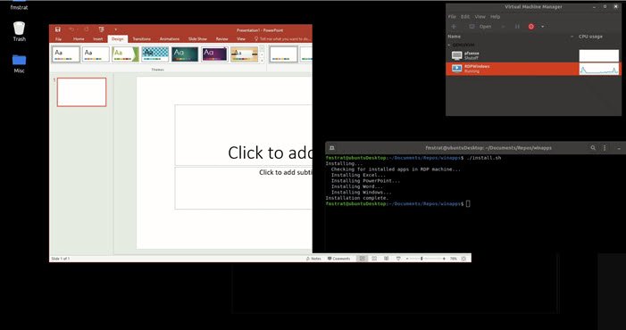WinApps を使用して Linux に Office をインストールする方法