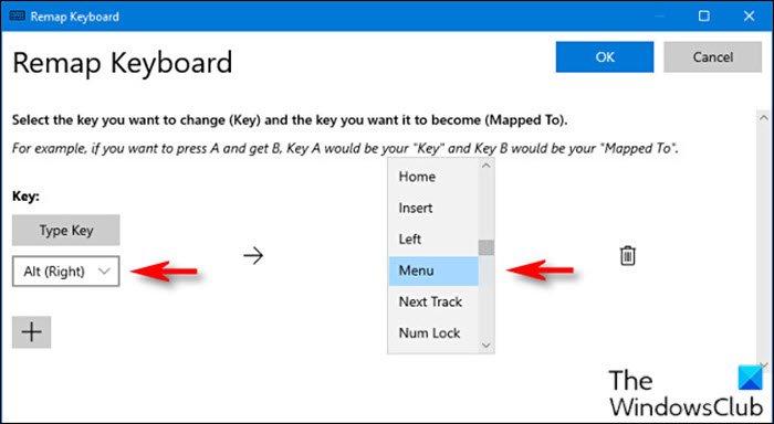 Windows 11/10でキーボードショートカットを再マップする方法