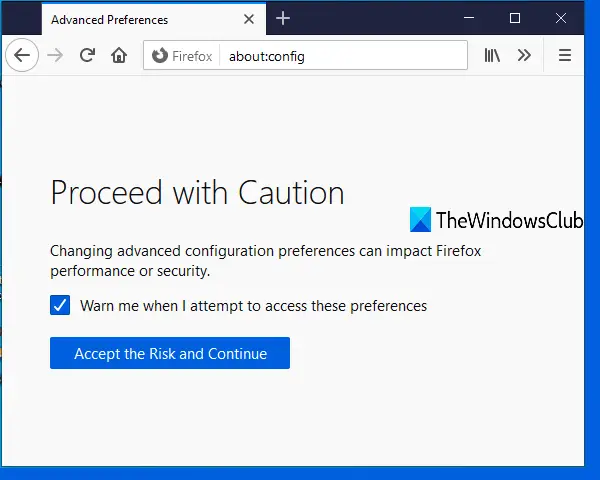 Firefox ブラウザのタブ スリープ機能を有効または無効にする