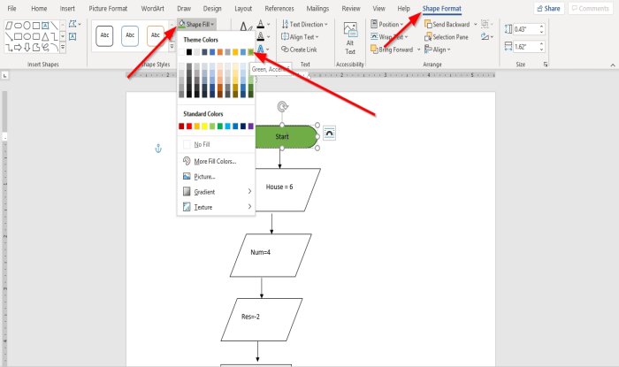 Microsoft Wordでフローチャートを作成する方法