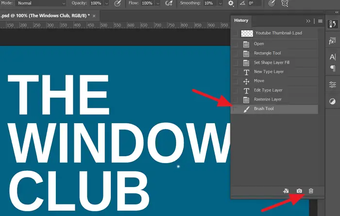Photoshop で変更を元に戻したりやり直したりする方法
