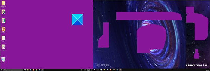Windows 11/10でデスクトップがピンクまたは紫になる問題を修正