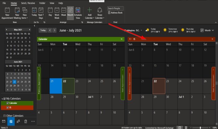 Outlook でカレンダーの背景色を変更する方法