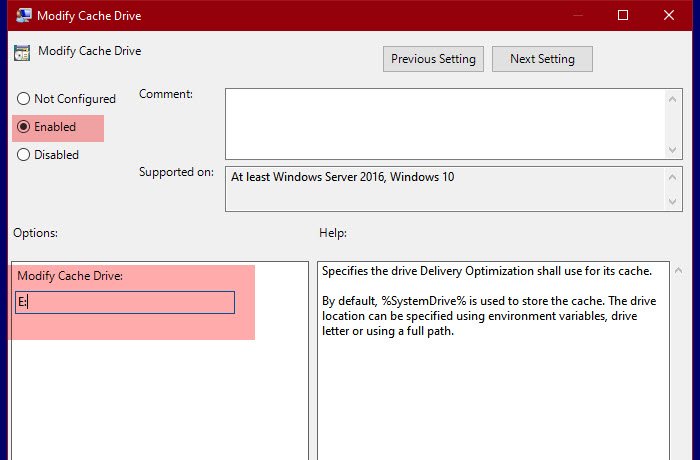 Windows の変更配信の最適化キャッシュ ドライブと Windows 11/10 のストア アプリの更新