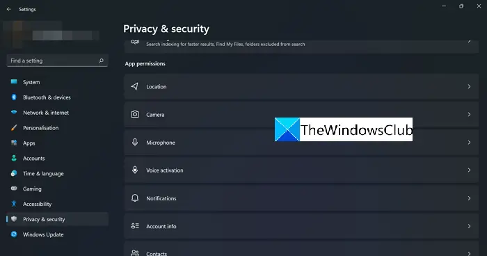 Windows 11 でどのアプリがマイク、位置情報、カメラを使用しているかを確認する方法