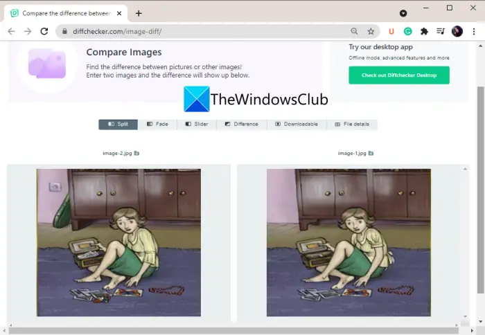 Windows 11/10 で 2 つの同一の画像を比較する方法