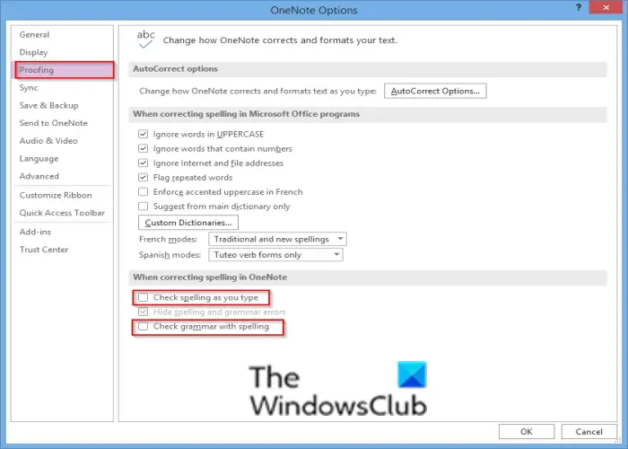 Office 365 でスペル チェックを無効にする方法