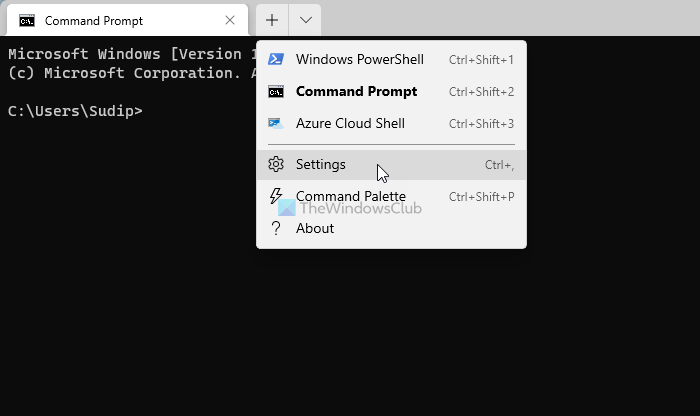 Windows ターミナルで常に前面に表示を有効にする方法