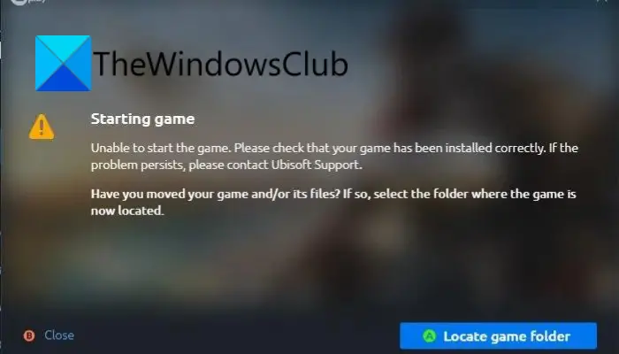 Ubisoft Connect でゲームを開始できない