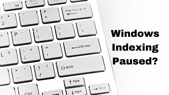 Windows 11/10 では検索インデックス作成が一時停止されています