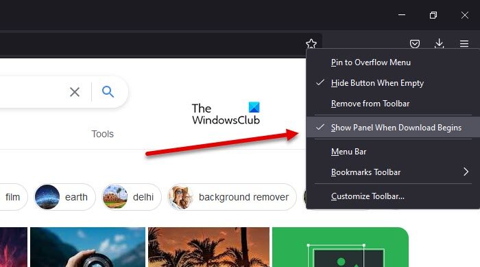 Firefox でダウンロード パネルの自動開きを無効にする方法