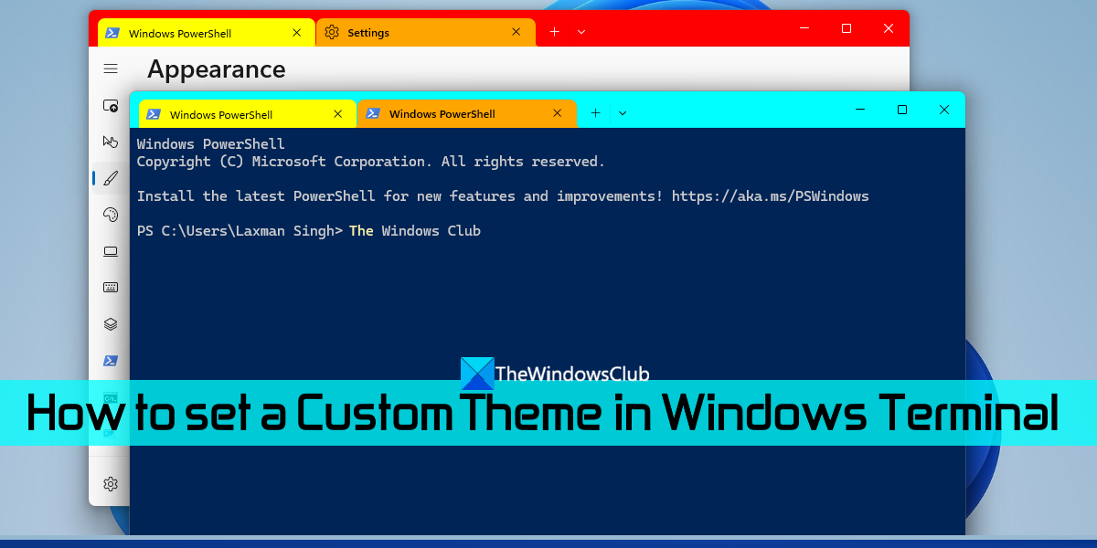 Windows ターミナルでカスタム テーマを設定する方法