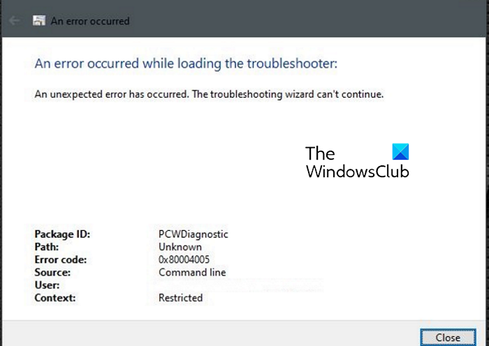 プログラム互換性のトラブルシューティング ツールが Windows 11/10 で動作しない