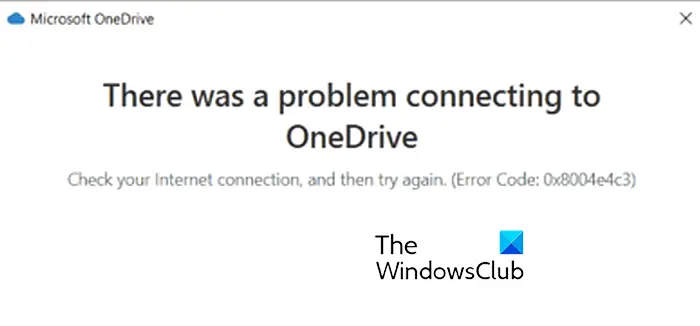 0x8004e4c3 OneDriveエラーコードを修正