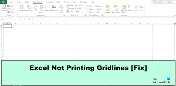 Excel でグリッド線が正しく印刷されない [修正]