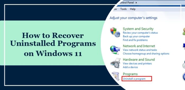 Windows 11でアンインストールされたプログラムを回復する方法