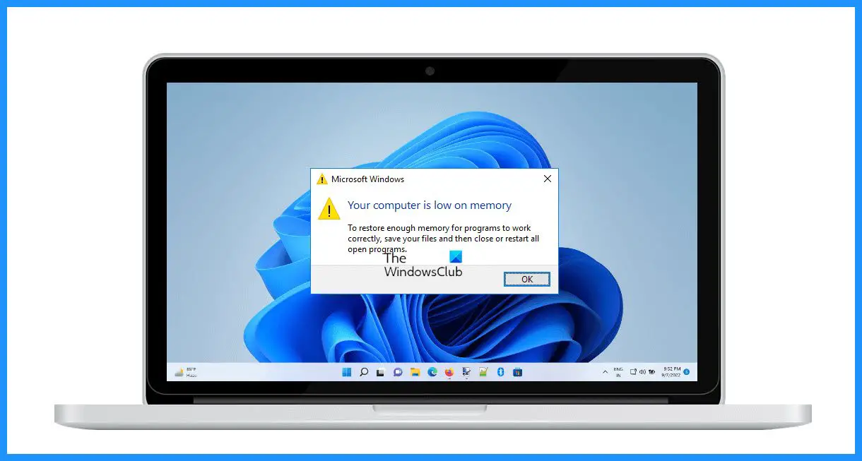 Windows 11 でコンピューターのメモリが不足しています